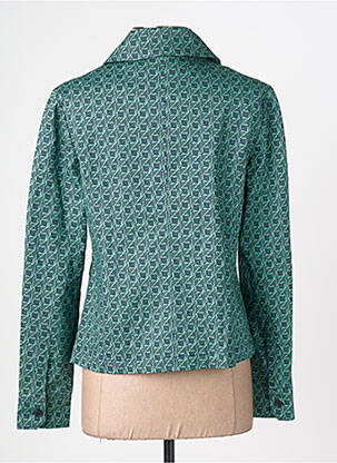 Jachete casual guler de bluză verde ZILCH femeie