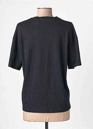 Tricou serigrafie flockată mâneci scurte negru MKT STUDIO femeie