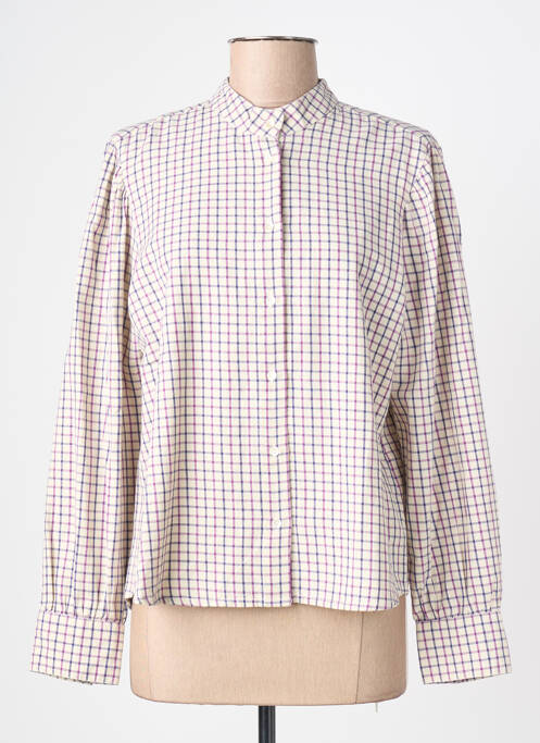 Cămașă croială dreaptă mâneci lungi violet FIVE femme
