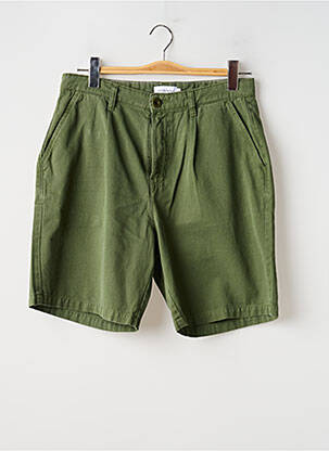 Șort țesătură poplin mărime normală verde BASK IN THE SUN homme
