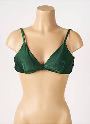 Sutien de costum de baie elasticitate top triunghiuri verde SOWE femeie