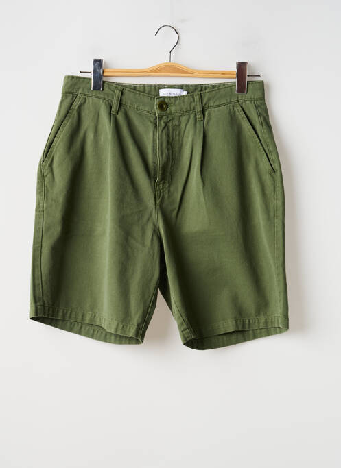 Șort țesătură poplin mărime normală verde BASK IN THE SUN homme
