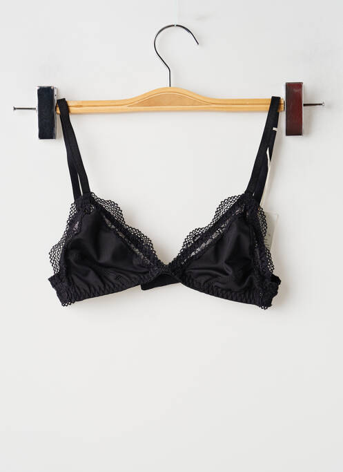 Sutien fără armatură sutien cupe întregi cu decolteu înalt negru NÉNÉS femme