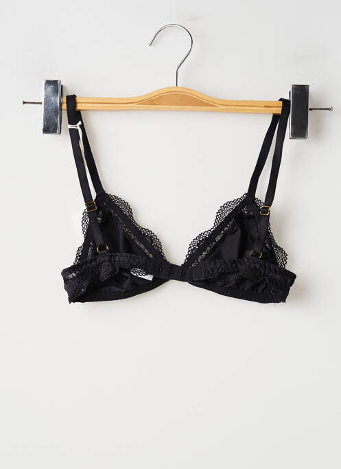 Sutien fără armatură sutien cupe întregi cu decolteu înalt negru NÉNÉS femme