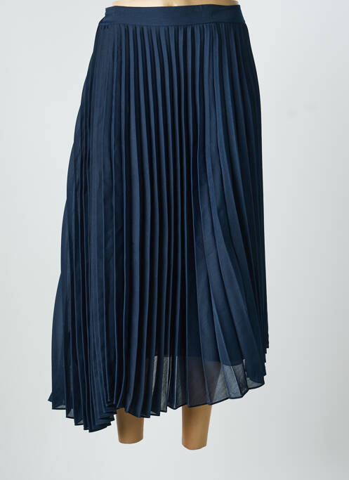 Fustă lungă țesătură crep albastru SAMSOE & SAMSOE femme