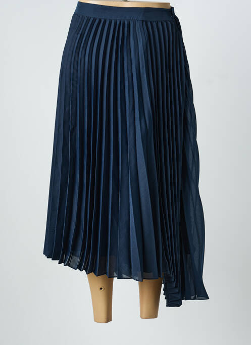 Fustă lungă țesătură crep albastru SAMSOE & SAMSOE femme