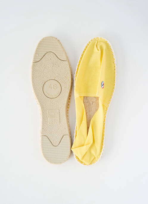 Espadrile vârf rotund toc plat până la 3 cm galben LA PANTOUFLE À PÉPÈRE femme
