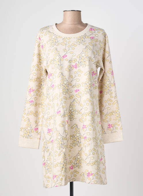 Cămașă de noapte mâneci lungi bej ROSE POMME femme