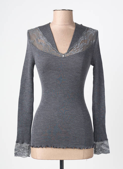 Top/caraco elasticitate gri MORETTA femme