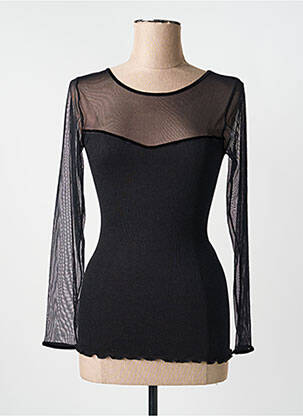 Tricou mâneci lungi mâneci lungi negru FRALY femme