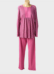 Pijama croială dreaptă roz RINGELLA femme