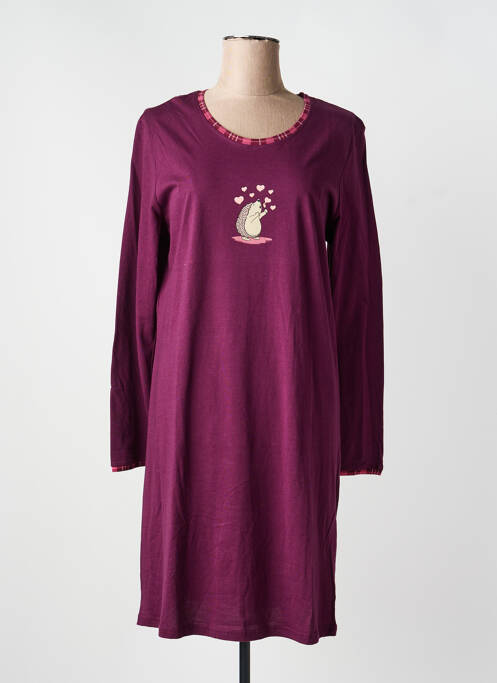 Cămașă de noapte mâneci lungi violet RINGELLA femme