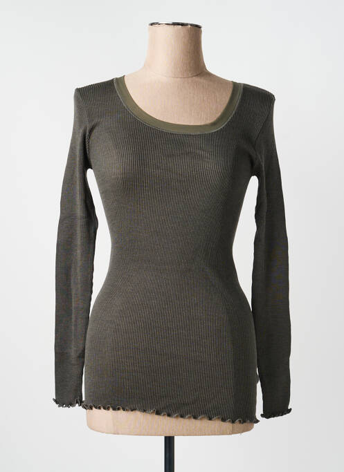 Tricou mâneci lungi mâneci lungi verde FRALY femme