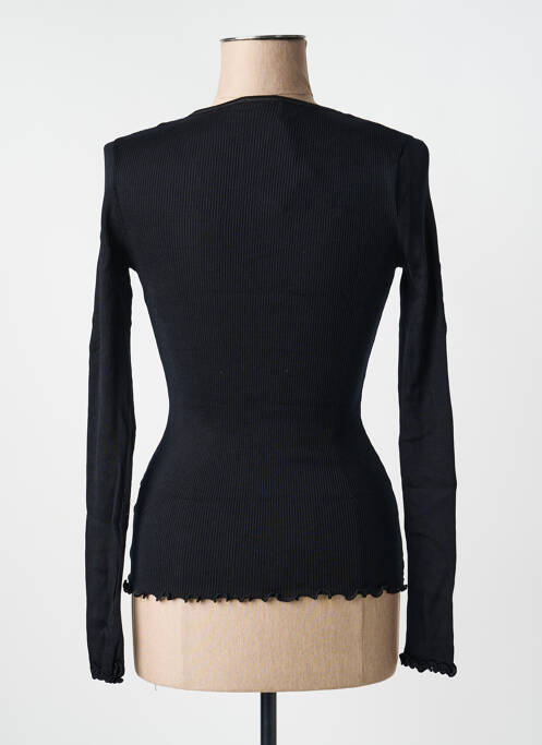 Vestă cu mâneci lungi elasticitate negru MORETTA femme