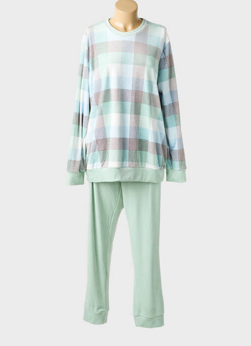 Pijama croială dreaptă verde SENORETTA femme