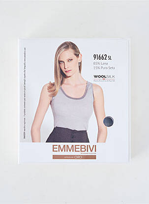 Maiou elasticitate fără mâneci gri EMMEBIVI femeie