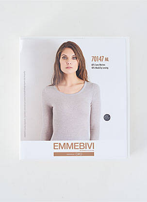 Tricou mâneci lungi mâneci lungi gri EMMEBIVI femeie