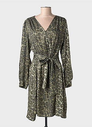 Rochie midi mâneci lungi mâneci lungi verde EVA KAYAN femme