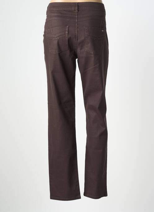 Pantalon drept elasticitate mărime normală maro EVA KAYAN femme