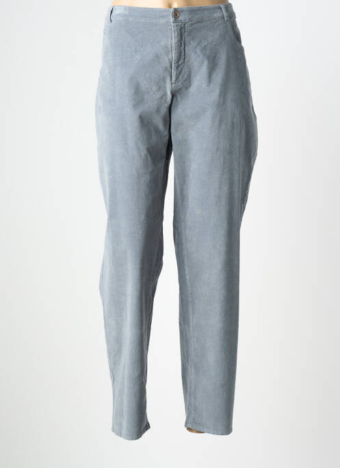 Pantalon drept elasticitate mărime normală albastru EVA KAYAN femme