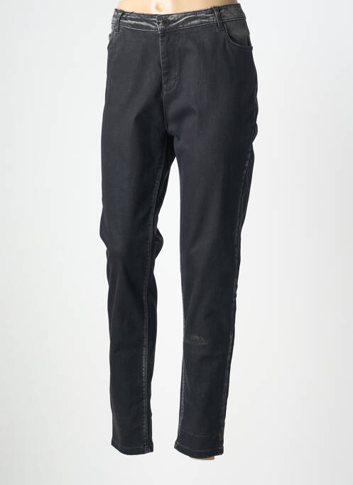 Pantalon drept elasticitate mărime normală negru EVA KAYAN femme