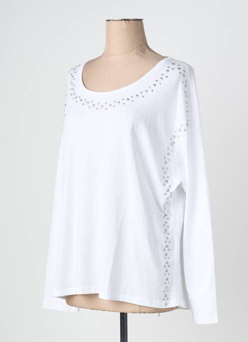 Tricou mâneci lungi mâneci lungi alb EVA KAYAN femme