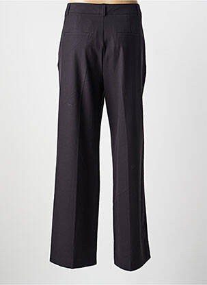 Pantalon larg țesătură poplin mărime normală negru DENIM STUDIO femeie