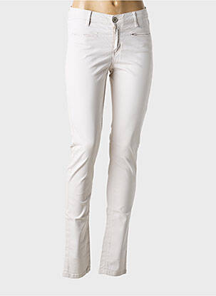 Pantalon slim elasticitate mărime normală bej DENIM STUDIO femeie