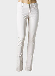 Pantalon slim elasticitate mărime normală bej DENIM STUDIO femme
