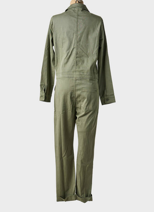 Salopetă-pantalon închidere cu nasturi pe față mâneci lungi verde FIVE femme
