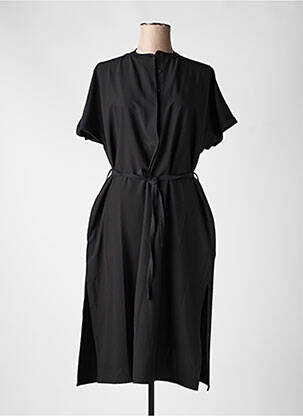 Rochie midi mâneci scurte mâneci scurte negru TANTÄ femeie
