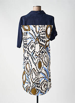 Rochie midi croială fluidă mâneci lungi albastru CATNOIR femeie