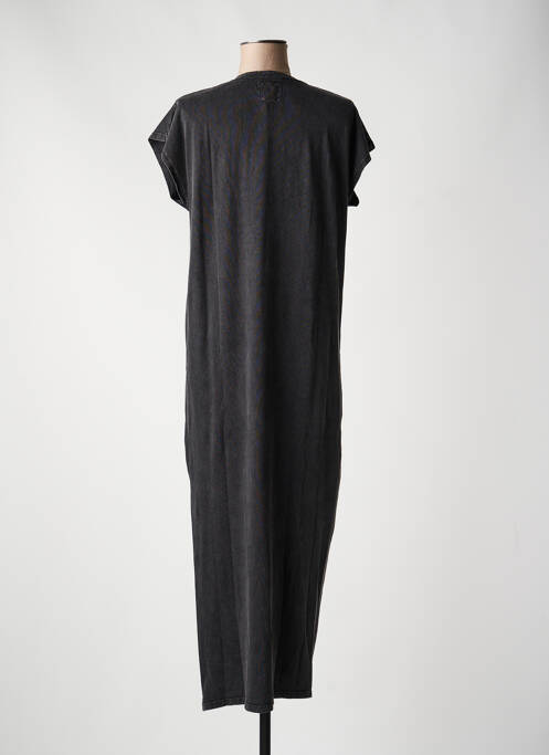 Rochie lungă mâneci scurte mâneci scurte negru FIVE femme