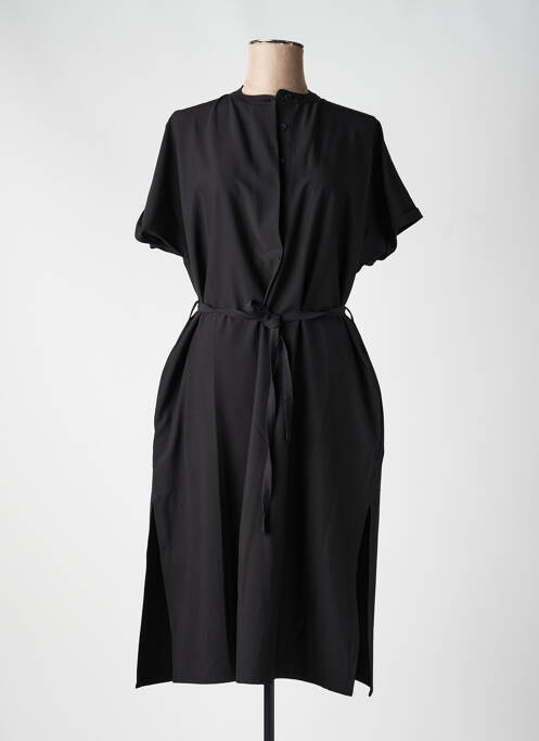 Rochie midi mâneci scurte mâneci scurte negru TANTÄ femme