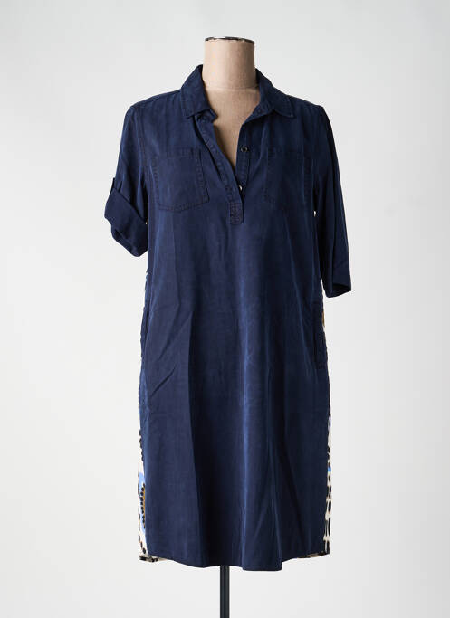 Rochie midi croială fluidă mâneci lungi albastru CATNOIR femme