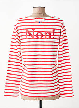 Tricou mâneci lungi mâneci lungi roșu LA PETITE FRANCAISE femeie