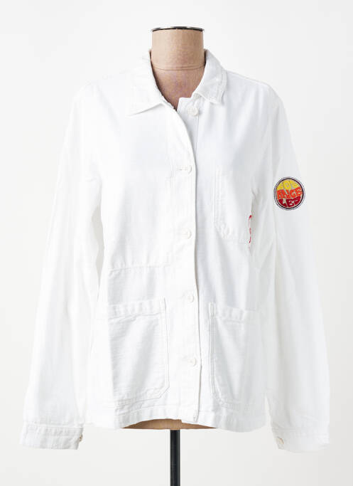 Jachete casual croială dreaptă alb FIVE femme