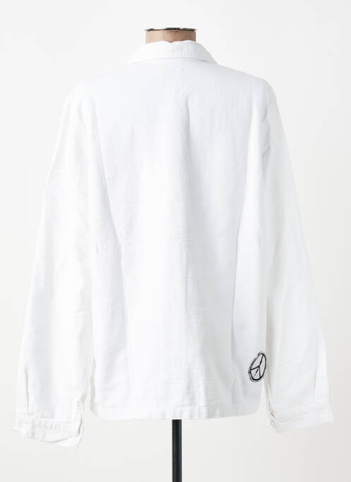 Jachete casual croială dreaptă alb FIVE femme