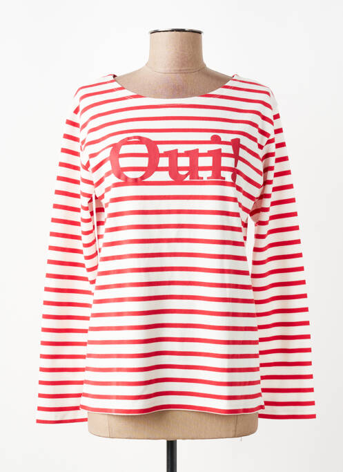 Tricou mâneci lungi mâneci lungi roșu LA PETITE FRANCAISE femme