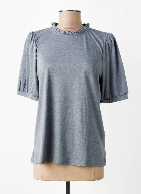 Tricou elasticitate mâneci scurte gri CREAM femme