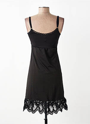 Rochie scurtă guler rotund bretele subțiri negru CREAM femeie