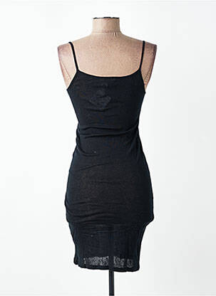 Rochie midi guler rotund bretele subțiri negru AMERICAN VINTAGE femeie