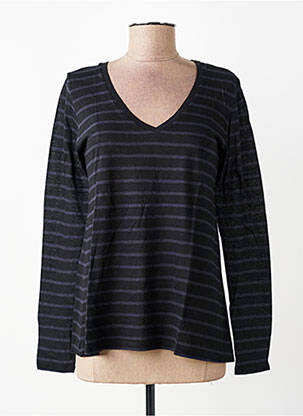 Tricou mâneci lungi mâneci lungi negru MAJESTIC FILATURES femeie