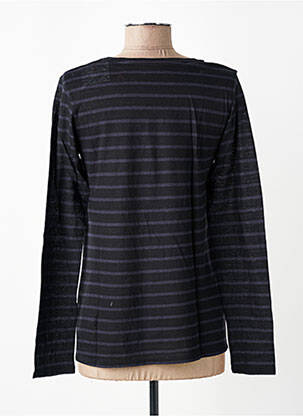 Tricou mâneci lungi mâneci lungi negru MAJESTIC FILATURES femeie