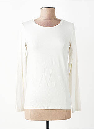 Tricou mâneci lungi mâneci lungi alb MAJESTIC FILATURES femeie