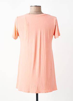 Tricou elasticitate mâneci scurte portocalie MAJESTIC FILATURES femeie