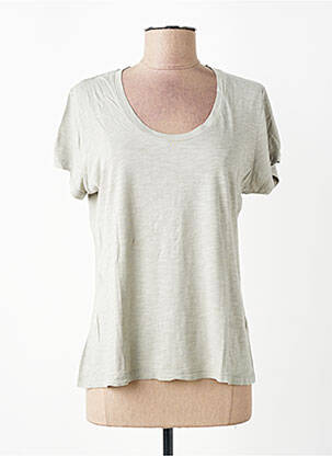 Tricou elasticitate mâneci scurte verde AMERICAN VINTAGE femeie
