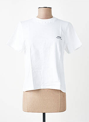 Tricou elasticitate mâneci scurte alb MADEMOISELLE FANI femme