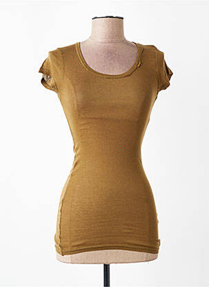 Tricou elasticitate mâneci scurte verde AMERICAN VINTAGE femeie