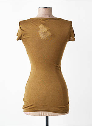 Tricou elasticitate mâneci scurte verde AMERICAN VINTAGE femeie